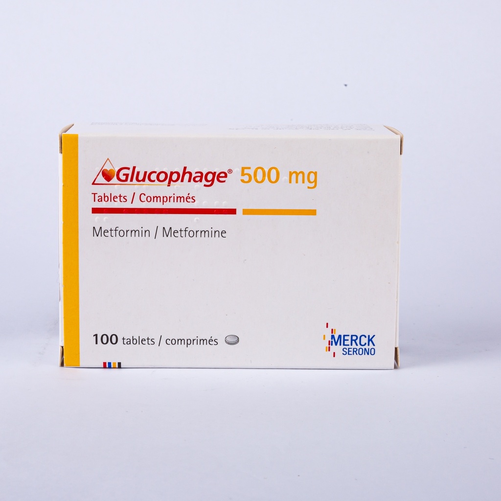 Glucophage 500Mg Tab 100'S-