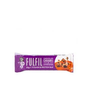 Fulfil Vitamin and Protein Bar Chocolate Caramel and Cookie Dough-55g