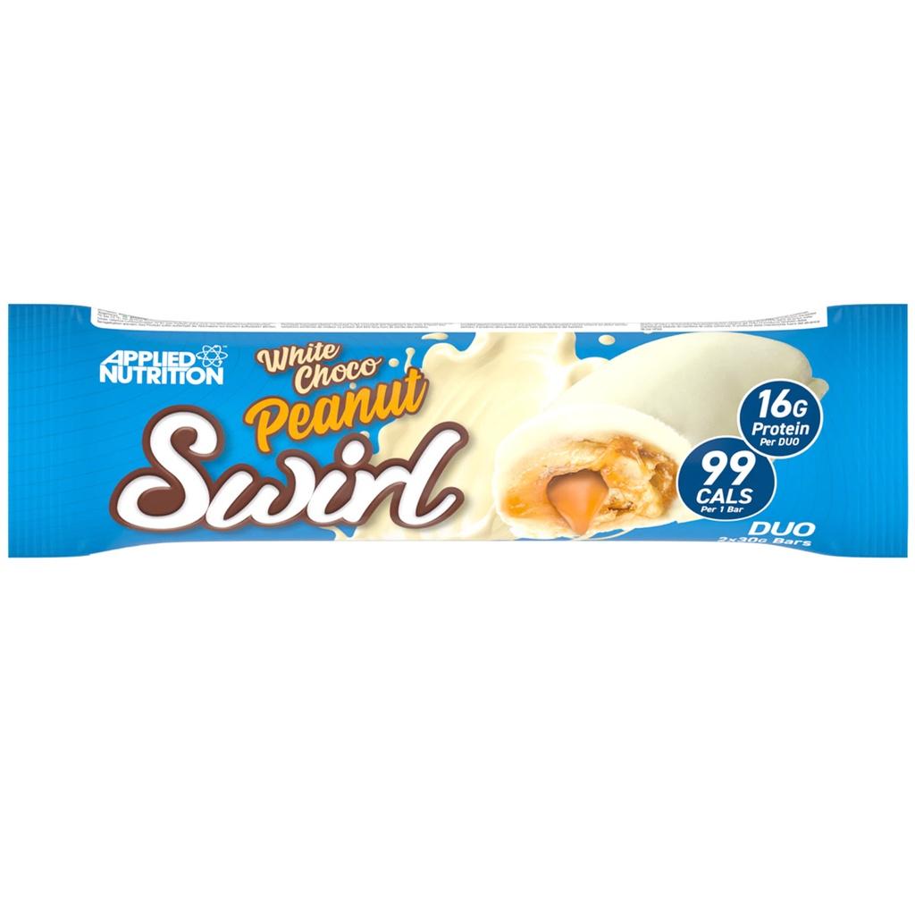 Swirl Bar White Choco Peanut 60G