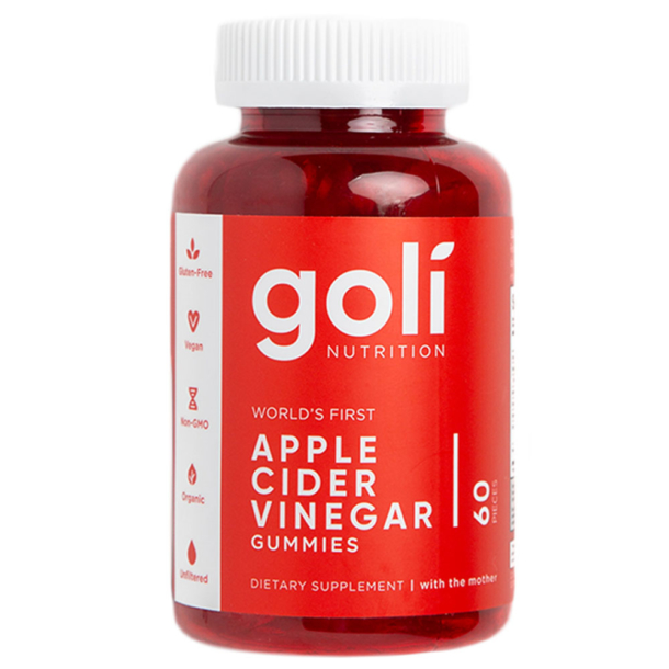 Goli Apple Cider Vinegar Gummies Vitamins B9 &amp; B12 60s