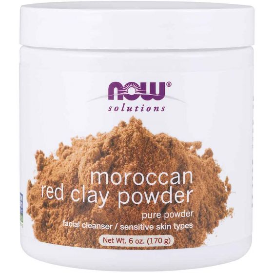Now Moroccon Red Clay Powder 100% Pure 170Gm