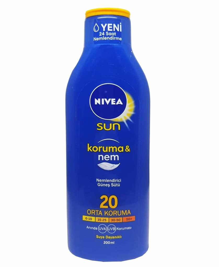 Nivea Sun Protection &amp; Moisturizer Sun Milk SPF20 -200 ml