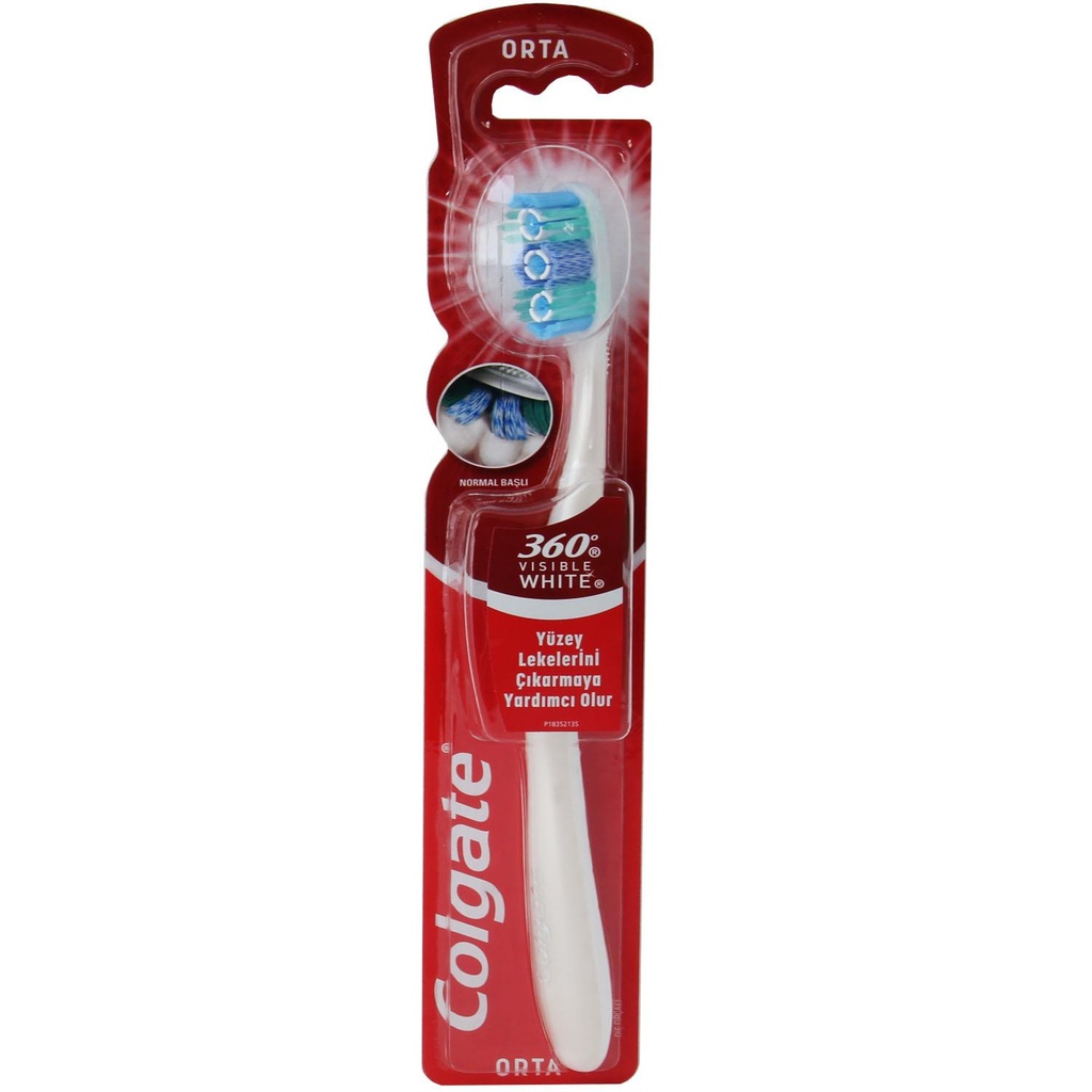 Colgate 360 Visible White Toothbrush Medium