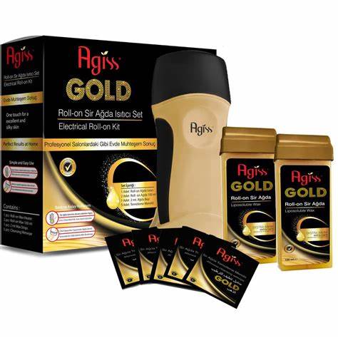 Agiss Gold Roll-On Sir Waxing Heater Set
