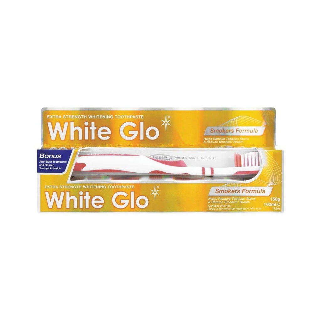 White Glo Smokers Formula Whitening Toothpaste 100ml