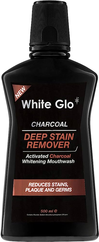 White Glo Charcoal DSR Mouthwash 500ml