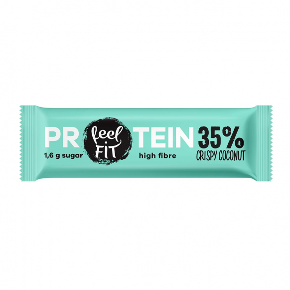 Feel Fit Protein 35% Bar Crispy Coconut, No Added Sugar 40g
