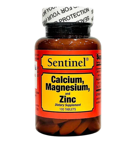 Sentinel Calcium, Magnesium &amp; Zinc 100 Tablets