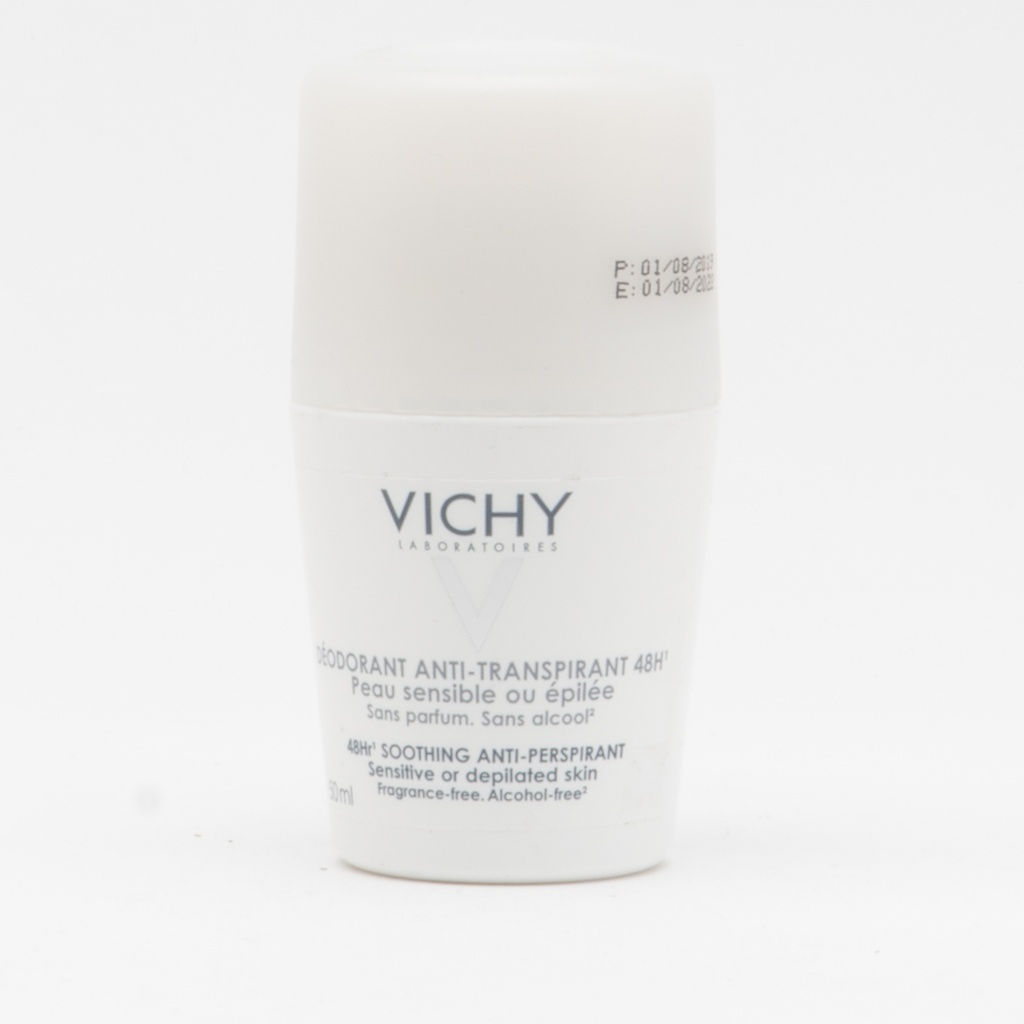 Vichy Dermo-Toller Regular Roll On Sensitive  White Cap