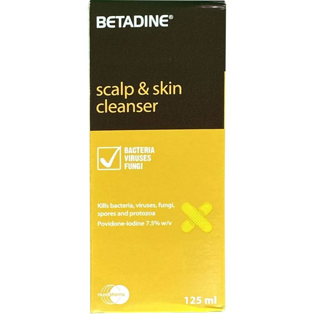 BETADINE Scalp &amp; Skin Cleaning.125ML