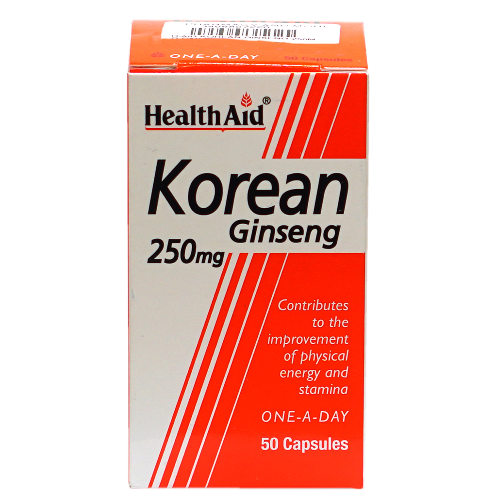Health Aid Korean Ginseng 250Mg Cap 50'S