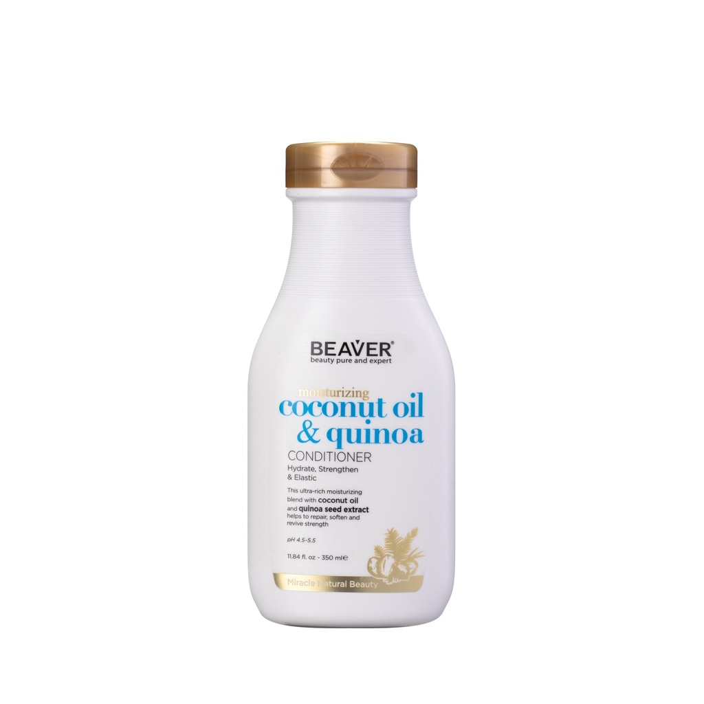 Beaver Coconut Oil And Quinoa Conditioner Ph 4.5-5.5 - 350Ml