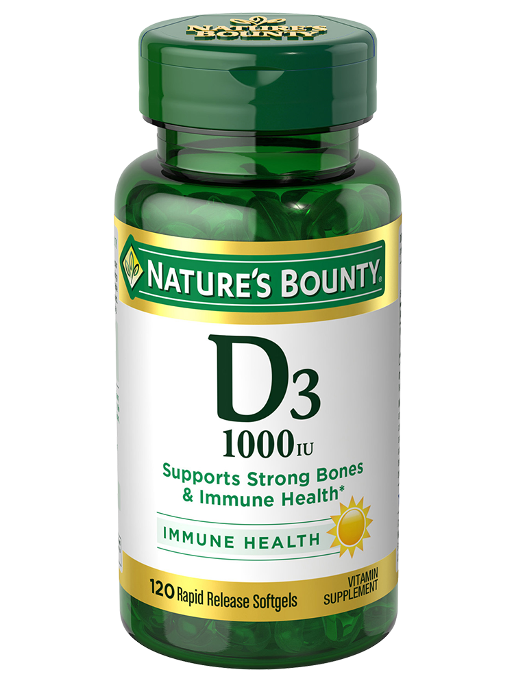 nature's bounty Vitamin D3 1000 Iu 120S