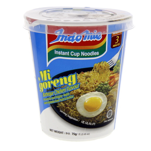 INDOMIE Instant cup noodle Barbeque Chicken Fried Noodle - 75g
