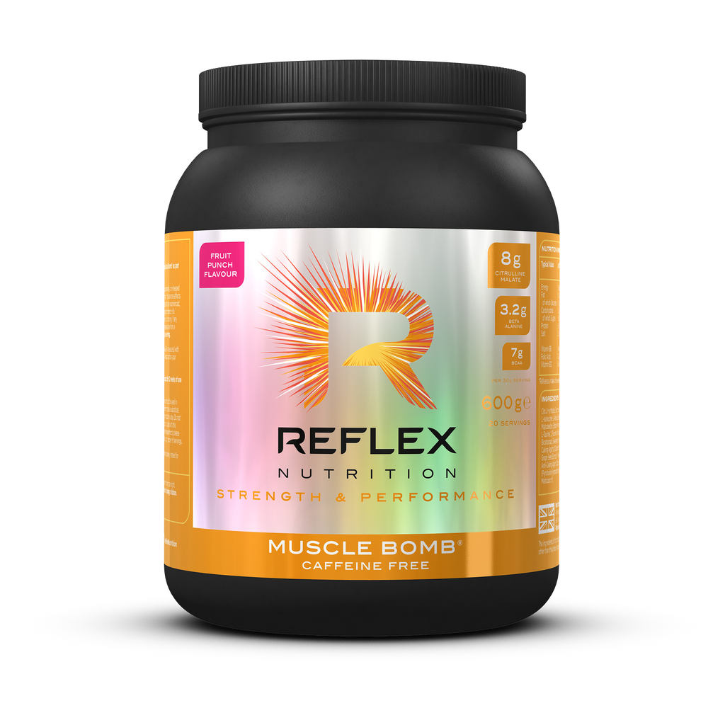 REFLEX NUTRITION Muscle Bomb Caffeine Free Black Cherry powder 600grms
