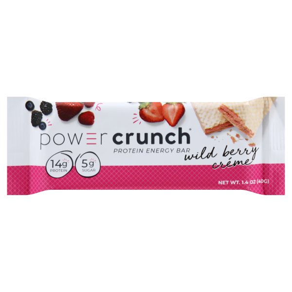 Power Crunch Original Protein Bars wild berry crème