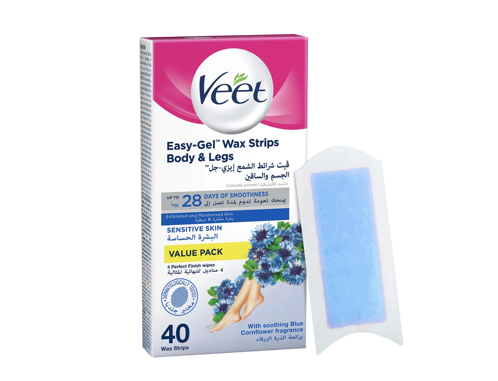Veet Wax Strips Sensitive Skin 40S