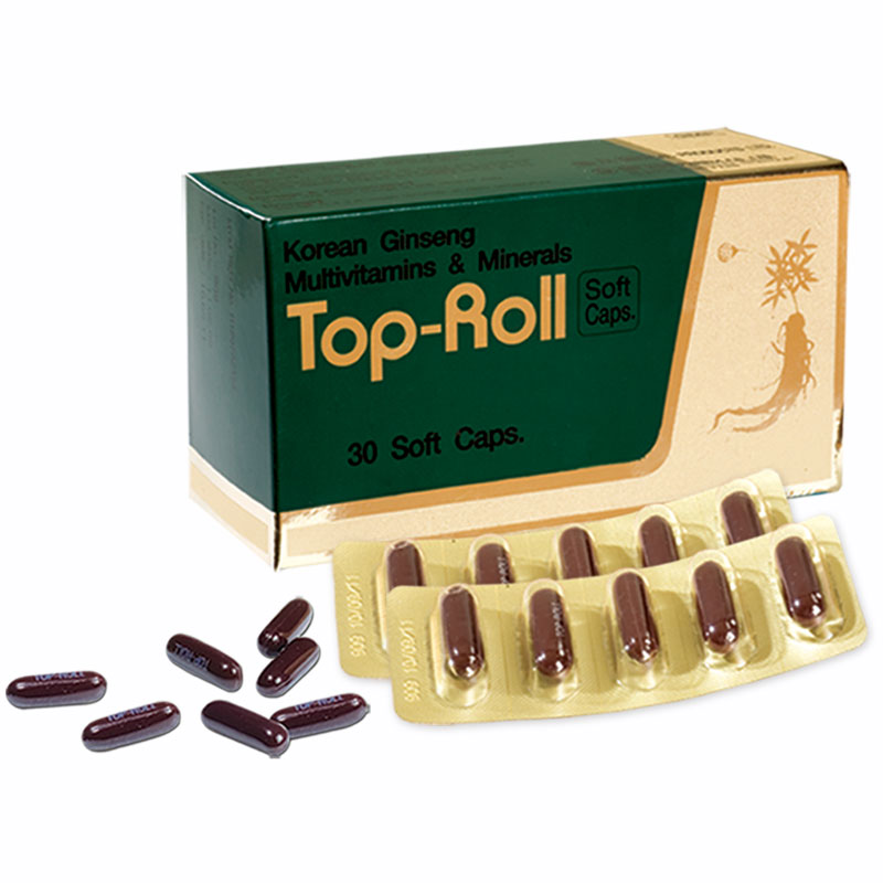 Top Roll Soft Korean Ginseng Multivitamins &amp; Minerals Caps 30S