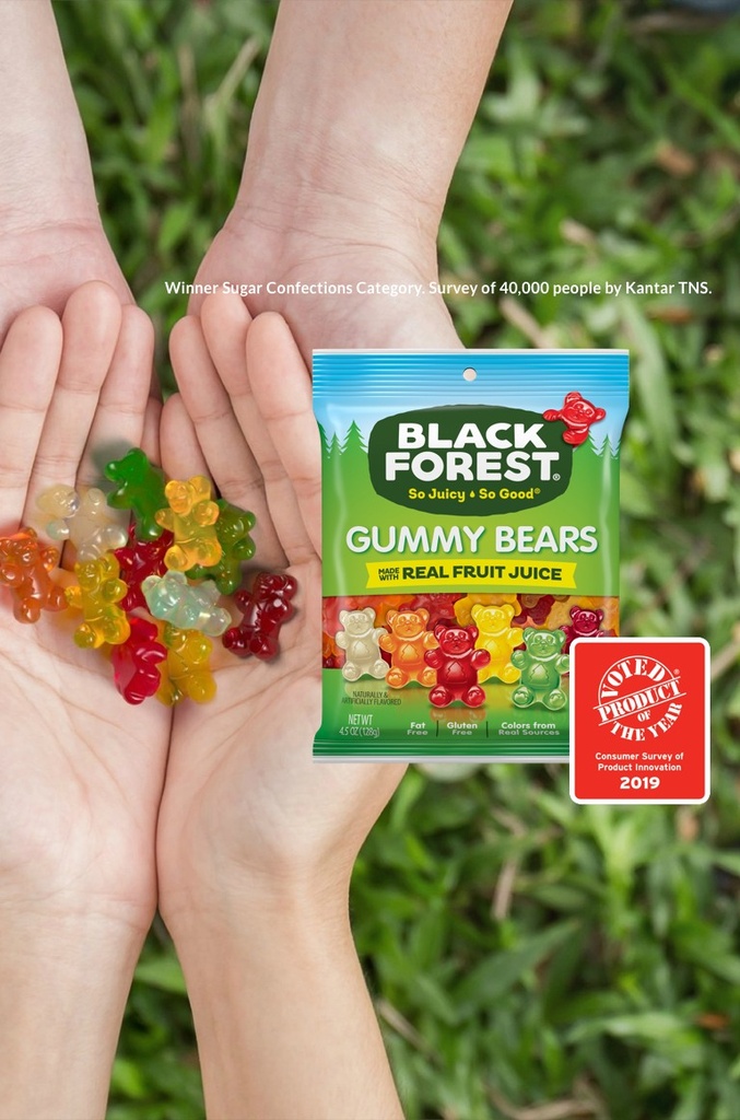 Black Forest Organic Gummy Bears 23G