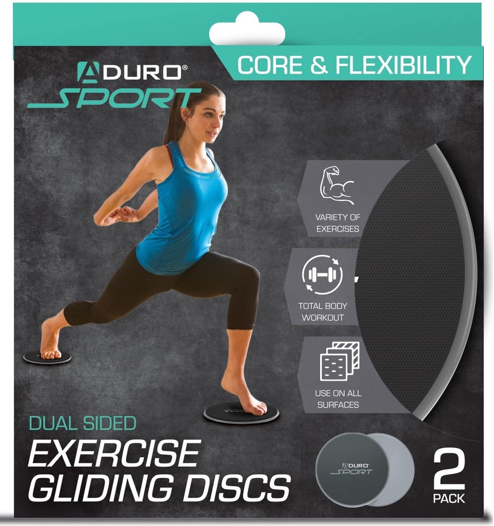 Aduro Sport Exercise Sliders (Gliding Discs) for Workout [2PK]