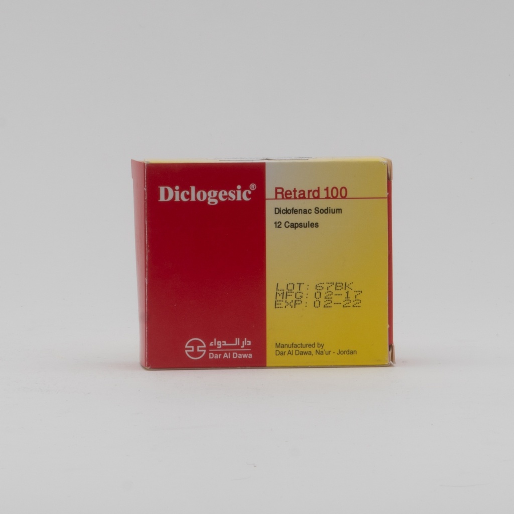 Diclogesic Ret.100Mg Cap 12'S-