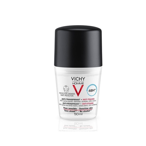 [10627] Vichy Roll-On Deodorant Homme - Men Antispots  48H 50Ml