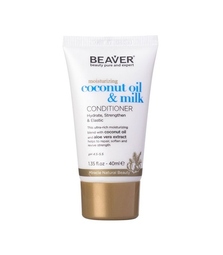 [118176] Beaver Moisturizing Coconut Oil Milk &amp; Quinoa Conditioner Ph 4.5-5.5 40 Ml