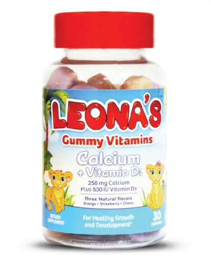 [120159] Leona'S Gummy Vitamins Calcium + Vit D3 30S