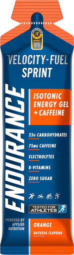 [125164] Endupance Velocity Gel Sprint Orange (Caffeine)