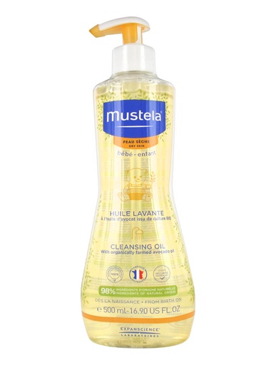[125243] Mustela Cleansing Bath Oil For Dry Skin 500 ml