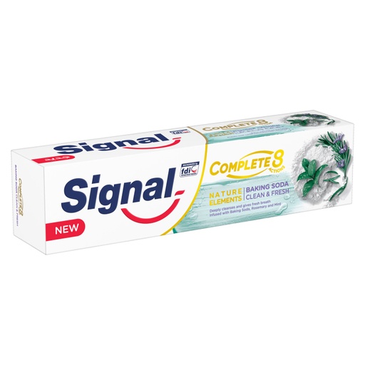 [125443] Signal Complete 8 Nature Elements Toothpaste with Baking Soda, Rosemary &amp; Mint 75 Ml