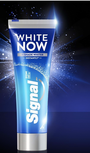 [125444] Signal Toothpaste White Now +1 shade whitiner Instant Whiteness 75