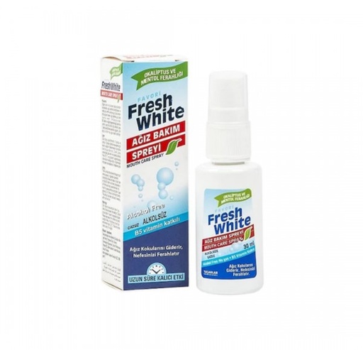 [125459] Fresh White Bad Breath Prevention &amp; Eliminator Spray 30Ml