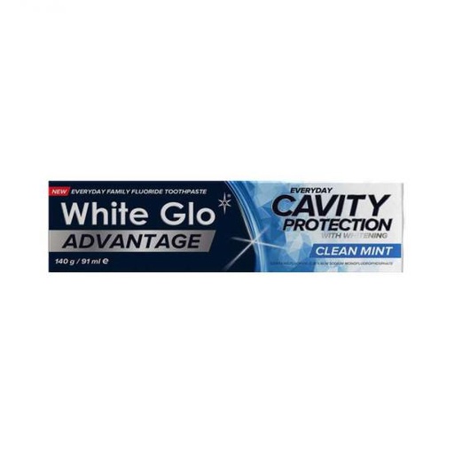 [125714] White Glo Advantage Mint Whitening Toothpaste 100ml