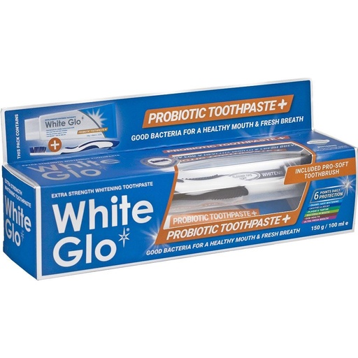 [128099] White Glo Probiotic Whitening Toothpaste100ml
