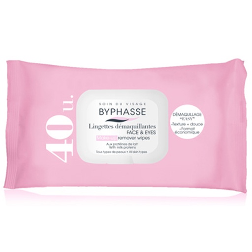 #Byphasse Makeup Remover Wipes Milk Proteins All Skin Types