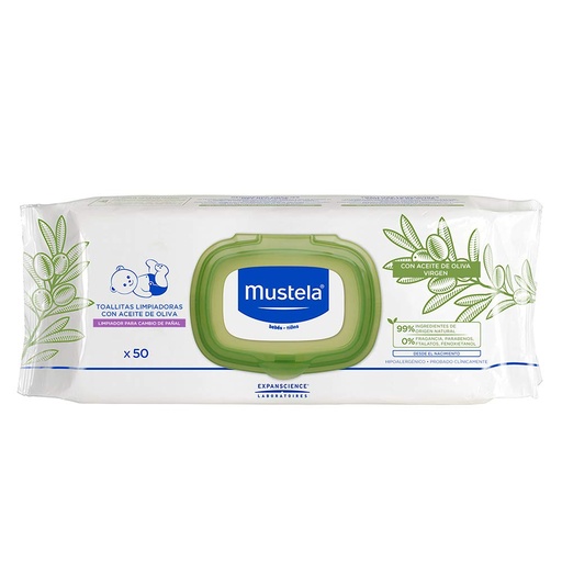 [37997] Mustela Olive Oil Wipes 50Un