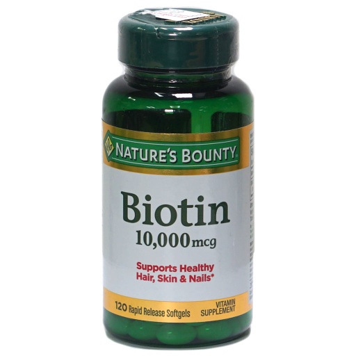 [38451] nature's bounty Biotin 10,000Mcg Softgel 120'S