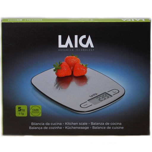 [39815] Laica Electronic Kitchen Scale 5Kg Strawberry