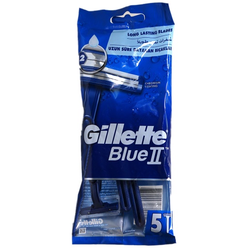 [40452] Gillette Blue Ii Razor 5'S#Gg029