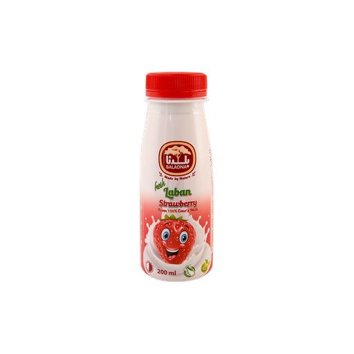 [60106] Baladna Flavored Laban Strawberry 200ml/155