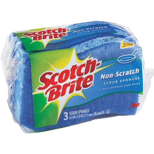 [60755] Spontex Sponge Cloth-3's (Anti Bacterial)