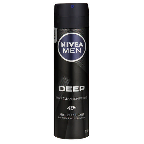 [62547] Nivea Men Deo Spray Deep  150Ml