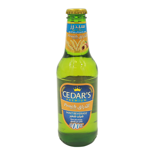 [62886] CEDARS MALT DRINKS PEACH 250 ML