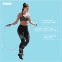TKO Tonal Adjustable 9-Foot-Long Jump Rope with Non-Slip Handles