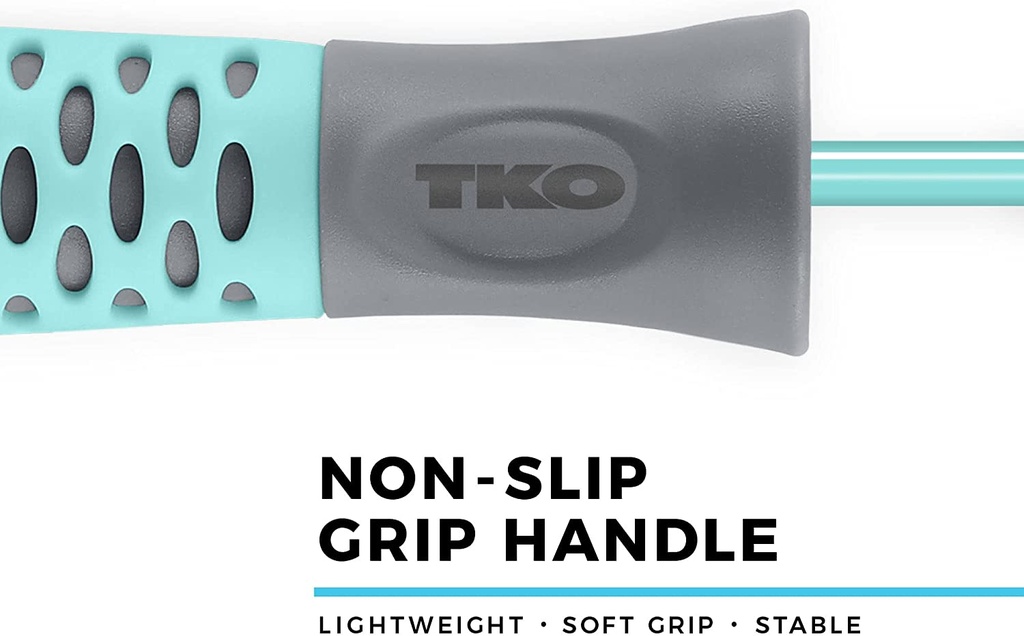 TKO Tonal Adjustable 9-Foot-Long Jump Rope with Non-Slip Handles