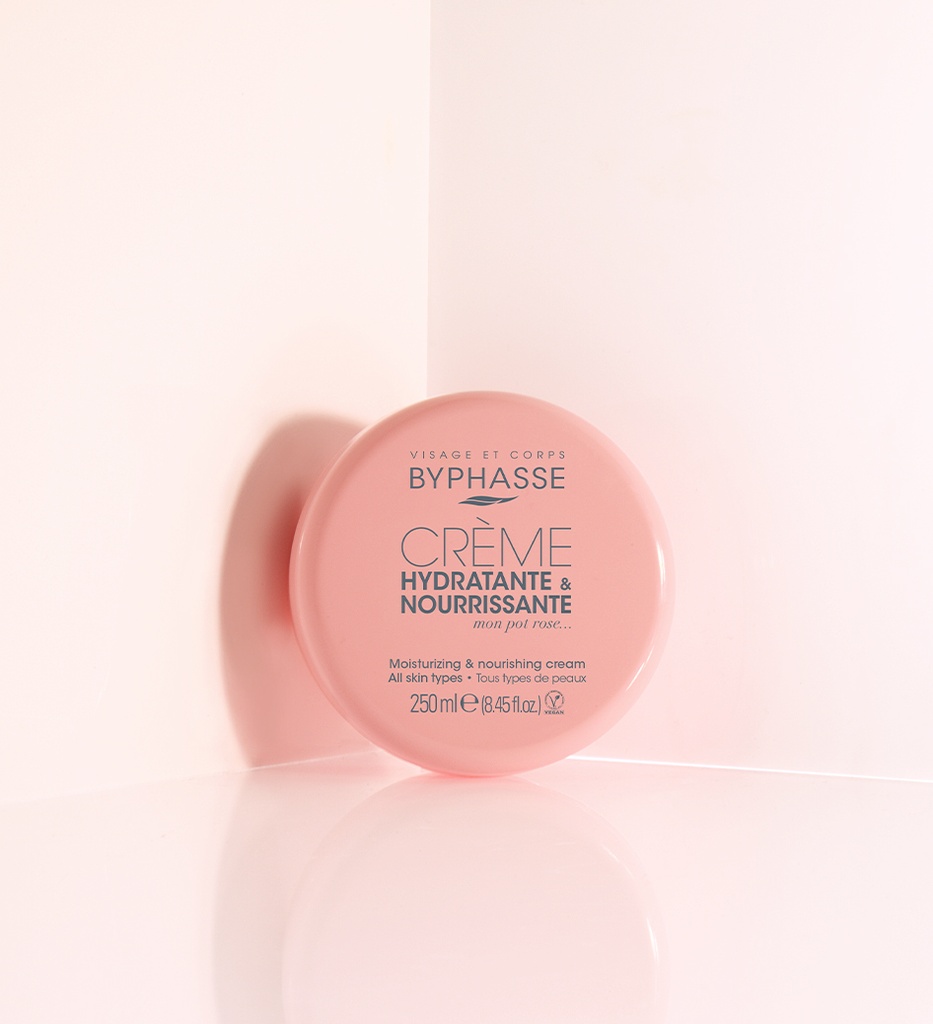 BYPHASSE MOISTURIZING AND NOURISHING CREAM FACE AND BODY ALL SKIN TYPES - 250 ML