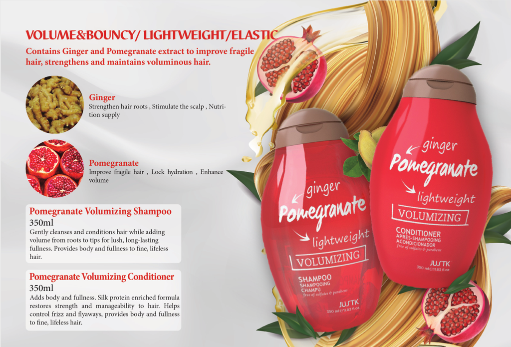 JUSTK Ginger &amp; Pomegranate Volumizing Conditioner 350 ml