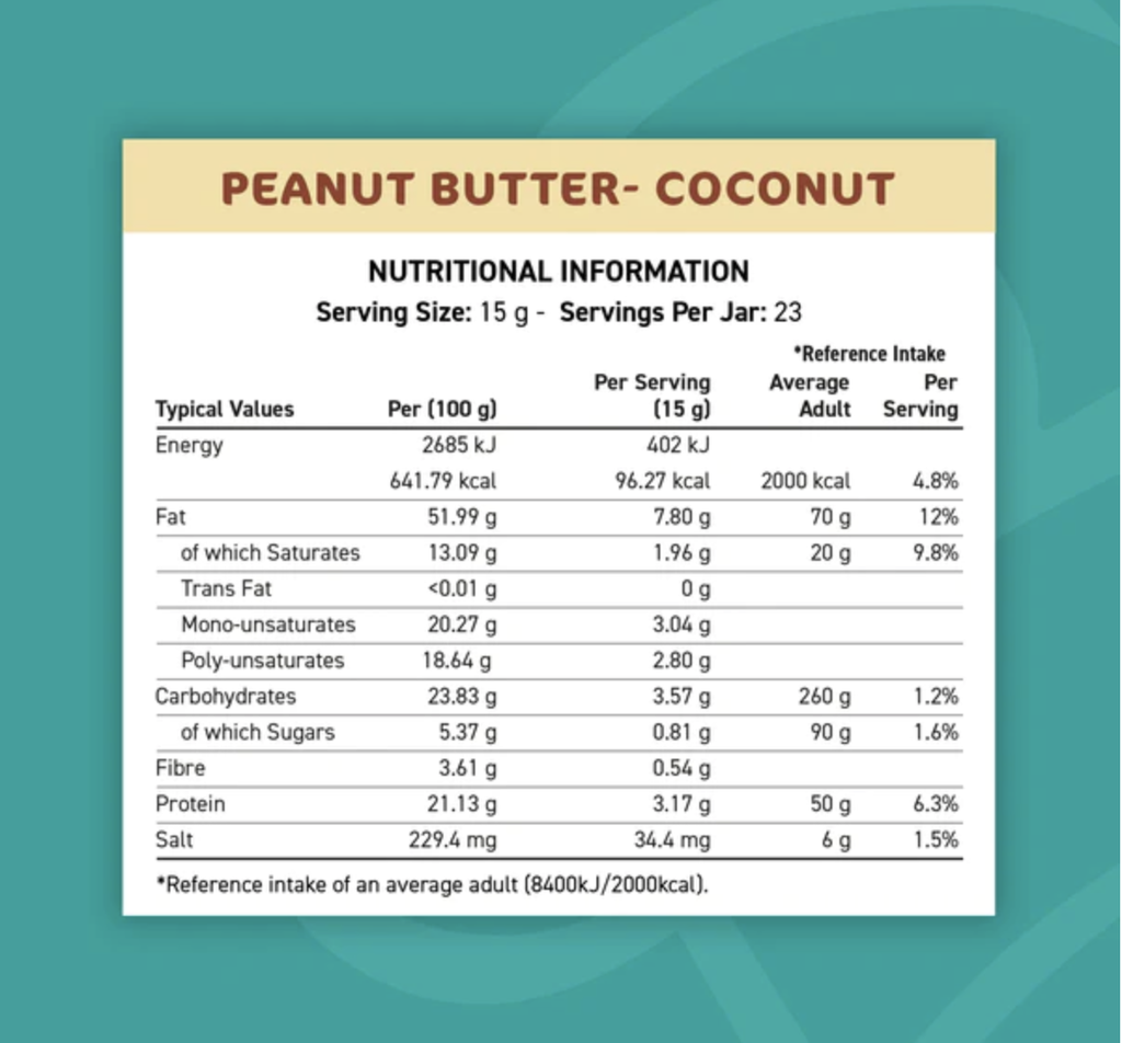 Fit Cuisine Peanut Butter Coconut 350g