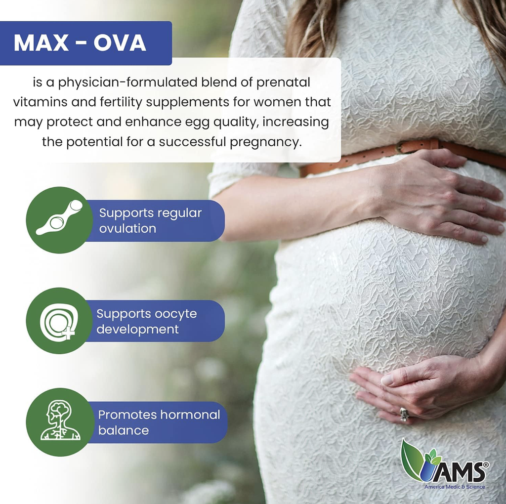 OVA-Max Prenatal Vitamins for Women - 120 Capsules